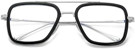 Сини Светозащитные Очила в стил Тони Старк за Мъже и Жени, Iron Man и Spider-Man, Ретро Очила в Метални Рамки