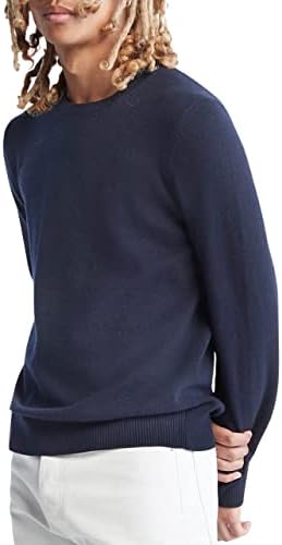 Мъжки пуловер с кръгло деколте от смес от мериносова вълна Calvin Klein