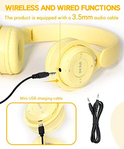 атрактивни Детски Bluetooth слушалки, Безжични Слушалки за деца с вграден микрофон, Режийни Детски Слушалки Безжични