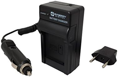 Зарядно за цифров фотоапарат Synergy, съвместим с цифрова камера Sony Cyber-shot DSC-H400, разъемное 110/220 В с автомобилните