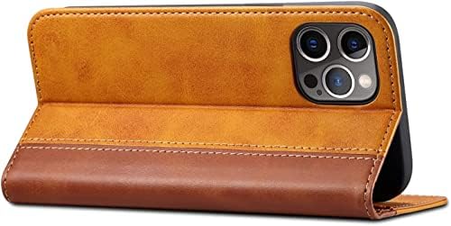 Чанта-портфейл COEPMG за iPhone 14/14 Plus/14 Pro/14 Pro Max, калъф за телефон от изкуствена кожа с панти магнитна закопчалка