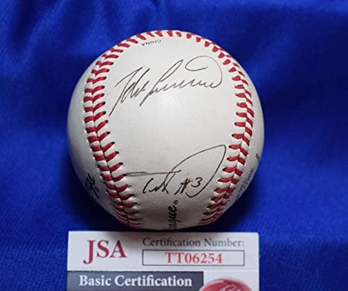 Тод Прат Майк Либертал JSA Coa Автограф Подписан от Висшата бейзболна Лига на OML