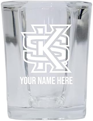 Персонализирани Потребителски Квадратна чаша с надпис Университета на Kennesaw 2 унции с потребителското име (1)