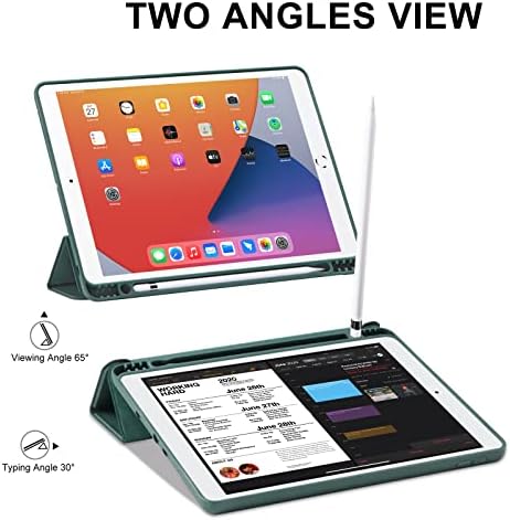 Калъф LovRug за iPad 9th / 8th /7th поколение, Калъф за iPad 10.2 инча с държач за моливи, Тънка делото от мека TPU за