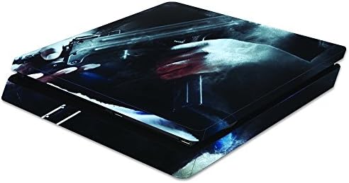 Кожата MightySkins е Съвместим с Sony Playstation 4 Slim PS4 wrap Cover Стикер, Скинове и Приятелски настроени към Uzi