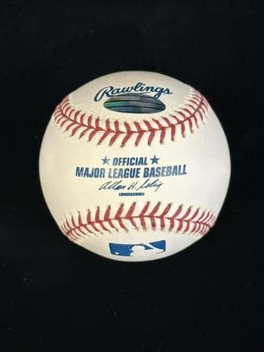 Йога Берра Ню Йорк Янкис Хофер е ПОДПИСАЛ Официален ДОГОВОР с бейзболен отбор MLB NM w / Steiner COA - Бейзболни топки