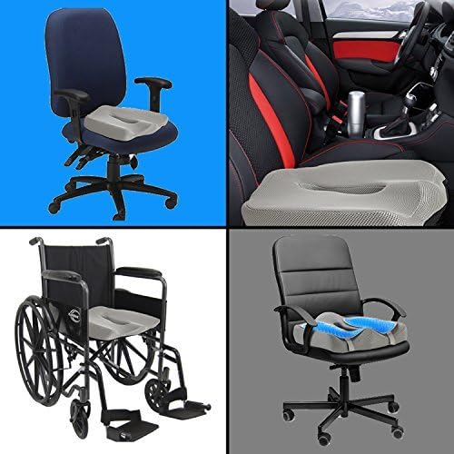 Възглавница за офис столче за кола Ziraki - Memory Foam - Добре Луксозна и Голяма възглавница за стол | от болки в гърба