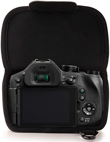 Чанта-калъф MegaGear Ultra Light от неопрен с карабинер за цифров фотоапарат Panasonic Lumix DMC-FZ300 (черен) (MG626)