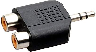Наложи временна корона N-K pulabo, 3.5мм жак към 2 RCA, аудио кабел 3.5 мм, със стереоразъемом от конектор 2RCA за DJ-контролер,