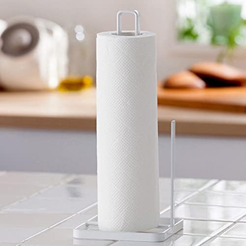 QFFL Модерен Вертикален Метален Държач за хартиени кърпи, Държач за тоалетни ролки Салфетки, Кухненски Органайзер За