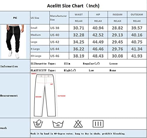 Мъжки Спортни Панталони за джогинг в салона Acelitt, Джоггеры на експозиции с джобове, S-XXL