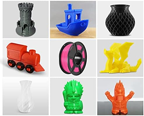 Материал за 3D печат на Ico 3D Принтер PETG Конец 1,75 мм за 3D принтер Точност +/- 0,02 мм, 1 кг 1 макара (Цвят: прозрачен
