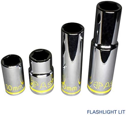 Astro Pneumatic Tool 410 - свети в ултравиолетова светлина 10 мм Гнездо на 1/4 и 3/8 Със задвижване - 4 бр.