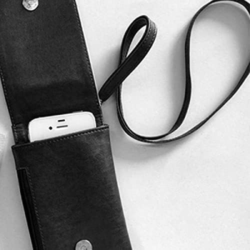 Ножици Очерчивают Персонализирани Жест Телефон В Чантата Си Портфейл Окачен Мобилен Калъф Черен Джоба