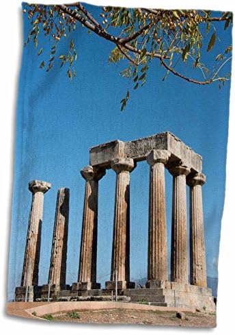 3дрозная Гърция, Коринт, Древен Коринт. Дорический храма на Аполон, от около 540 година. - Кърпи (twl-208333-3)
