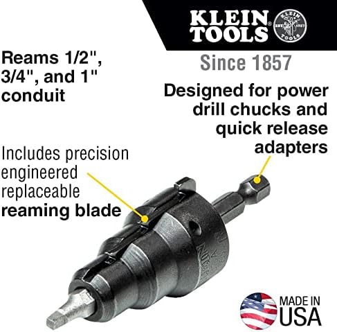 Klein Tools 85091 Удължител захранващ тръбопровод, 1/2, 3/4 и 1 инч и 85191 Отвертка /, Удължител за тръбите, Тела за