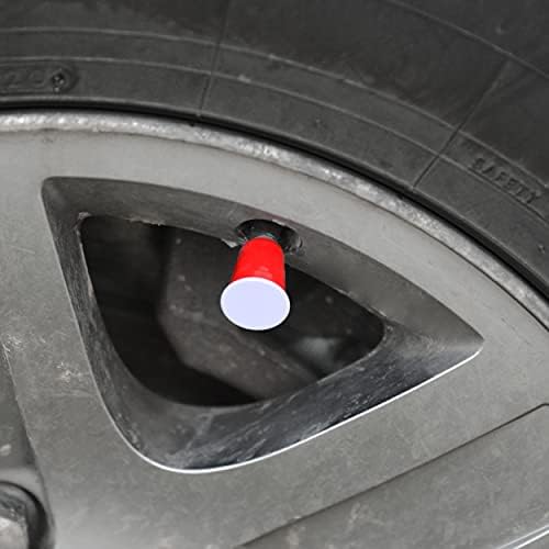 Капачки за штоков клапани, гуми | Капачки за гуми Червени | Здрава конструкция - Комплект от 2 универсални капачки за