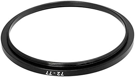 (2 бр.) Преходни пръстен 72-77 ММ, Увеличава пръстен на филтъра 72-77 мм, преходни пръстен 72 мм за мъжете и 77 мм за жени за обектив за огледално-рефлексен фотоапарат и инфра