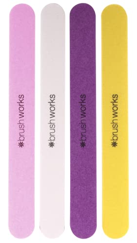 Цветни Пилочки за нокти Brushworks - 4 опаковки