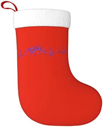Yuyuy Фотограф Сърцебиене Коледен Отглеждане Празнична Украса Камина Окачен На Стелката 18 Инча(А) А) Чорапи