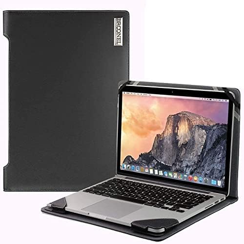 Серия Broonel - Profile - Черен Кожен калъф за лаптоп, Съвместима с 13,3-инчов лаптоп Dell Latitude 5340