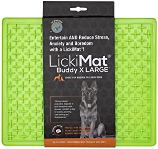 Подложка за вылизывания кучета Lickimat X Large Breed Buddy Dog, успокояващ куче, бавно хранене, снимающий безпокойство,