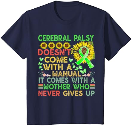 информираността на церебрална парализа, ръководство за мама, реколта тениска, тениска с войн