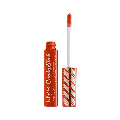 Блясък За устни NYX PROFESSIONAL MAKEUP Candy Slick Glowy - Сладък Скривалище (Оранжево-червен)