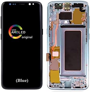 [Коралово-Синя рамка] Amoled LCD Дигитайзер Сензорен Екран В Събирането на Смяна на LCD дисплей за Samsung Galaxy S8