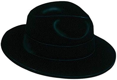 Филц шапки Beistle S66820AZ12 от велур, 12 предмети, OSFM, Черен