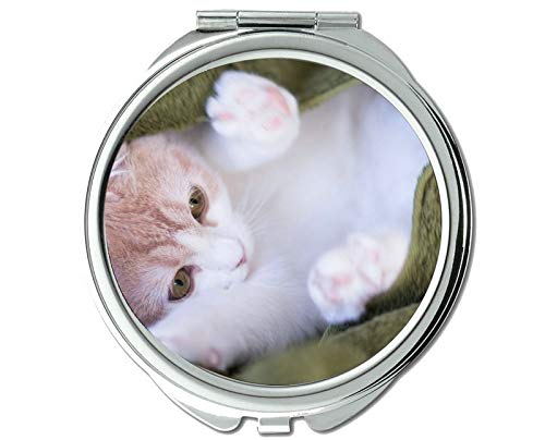 Огледало, огледало за грим,Екземпляр от Животински Коте Котка огледало за Мъже/Жени, 1 X 2X Увеличение на