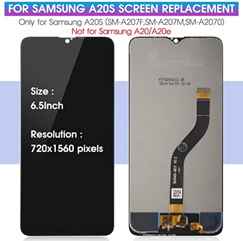 за Samsung Galaxy A20S Смяна на екрана за Samsung A20S LCD дисплей за Samsung A20s Подмяна на Дигитайзер Сензорен дисплей