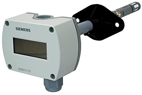Сензор за температура и влажност на Siemens за монтаж в канал за климатични системи, Болници, Лаборатории, чисти стаи,