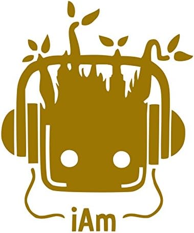 Регистрирай Cafe I Am Groot - vinyl стикер - за прозорци, автомобили, камиони, кутии за инструменти, преносими компютри и таблети (4 инча, сребро)