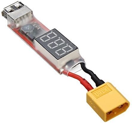 powerday XT60-Конектор за свързване към USB конектора с LCD дисплей напрежение за iPhone и Android