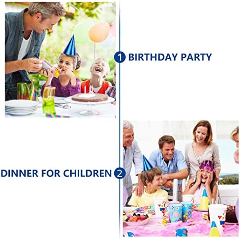 WOPPLXY 100 бр различни цветове Шапки за парти във формата на Конус, Метални Шапки за Парти в чест на Деня на раждане