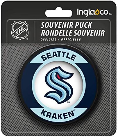 Хокейна Шайба Kraken с Логото на ретро-Стил Сувенири Стик за Миене