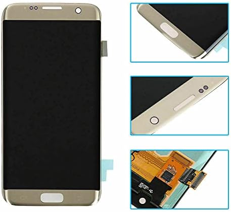 Оригиналният Super AMOLED S7 Edge LCD дисплей за Samsung Galaxy S7 Edge G935 G935A G935C Сензорен Дисплей цифров преобразувател
