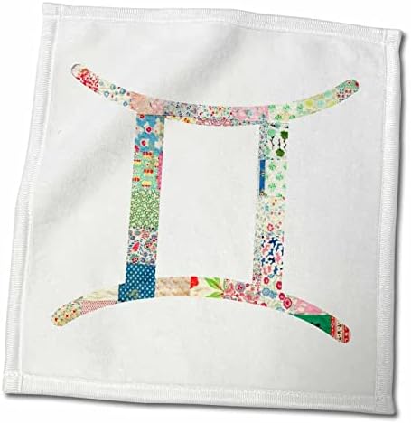 3d Знак Близнаци, цветни девчачий дизайн - пастелно хороскоп в знак на зодиака - Кърпи (twl-202156-3)