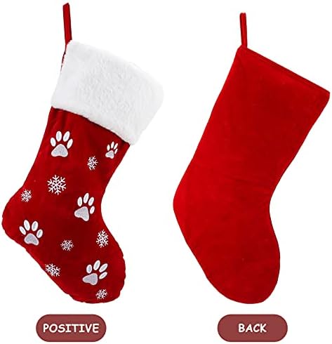 DOITOOL Коледни Чорапи, Чорапи на Дядо Коледа Бонбони Подарък Чорап Чанта Камина Подвесное Украса за Коледната Почивка