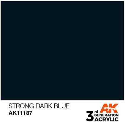 AK-Interactive Акрил 3-то поколение е Здрав Тъмно Синьо 17 мл