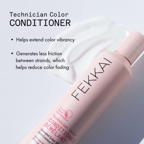 Климатик за оцветяване Fekkai Technician Color Conditioner - 2 унции - Придава яркост на боядисани коси Салонного на