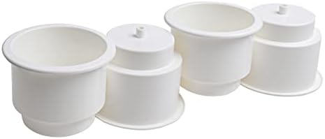 4 БР-Вградени Бяла Пластмасова поставка за Чаши Поставяне с чашка за изпускателя за Лодки, АВТОБУСА, Колата, Камион Дивана