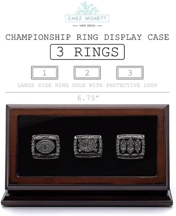 Витрина за шампионски пръстени CHEZ MONETT, Голяма Кутия за съхранение на пръстените (Еспресо, 1 слот)