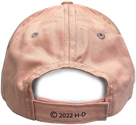 Регулируема бейзболна шапка от кепър лента през за малки момичета на Harley-Davidson за деца - Прашни-розов